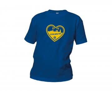 2022tshirt kind blauw